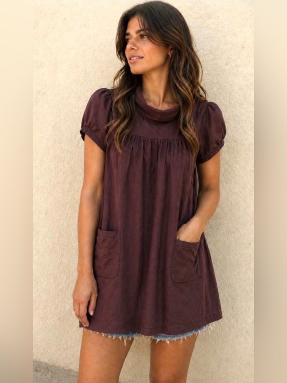 EUC RW&Co Cowl Neck Tunic/Dress Large
